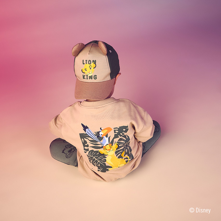 Gorra bicolor El Rey León Disney para bebé niño 