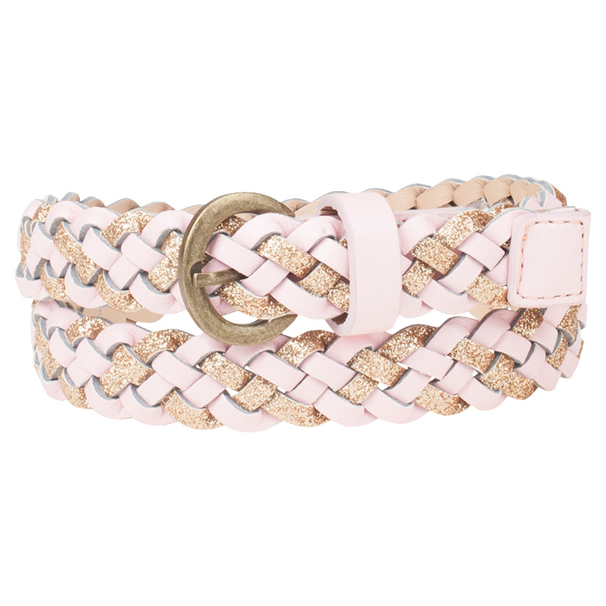 Ceinture tressée faux cuir  