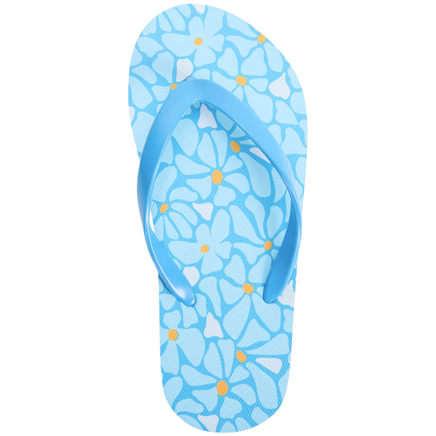 Tongs impresas de flores para niña con tira según la talla 