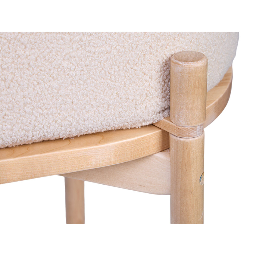 Berceau Teddy & Table d'enfant 2-en-1 Ecru 