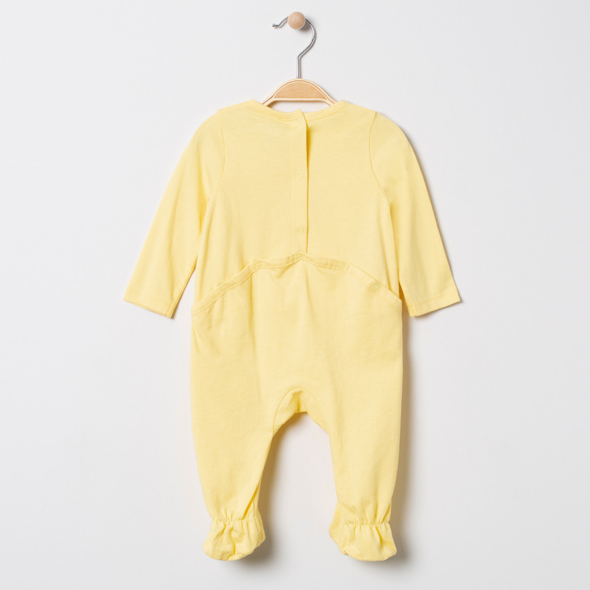 Pelele jersey liso con mensaje estampado  