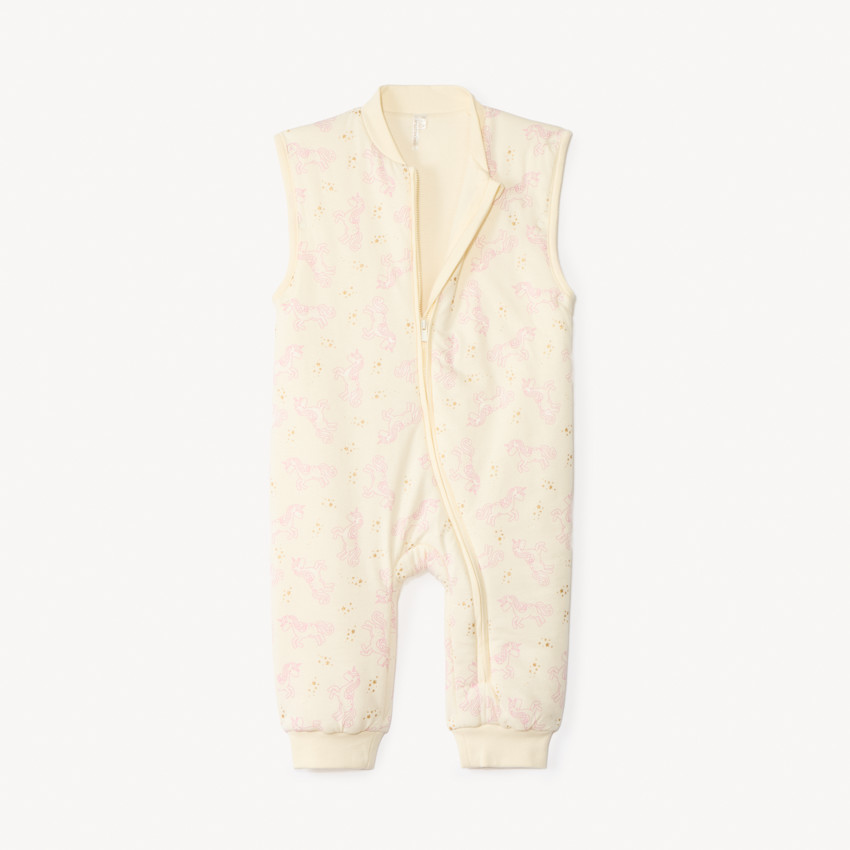 Pijama protector estampado con mangas desmontables para bebé niña 