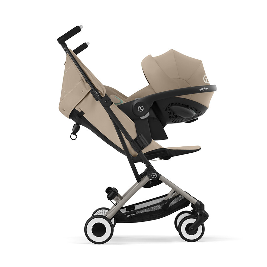 Silla de paseo ultracompacta Libelle chasis taupe asiento almond beige 