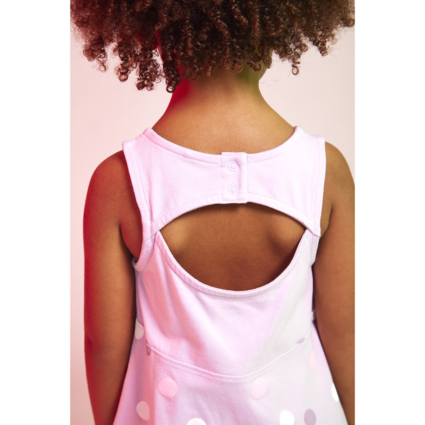 Robe en jersey print Minnie Disney et imprimé pois pour bébé fille 