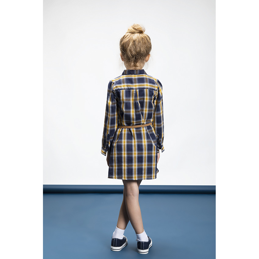 Vestido camisero de cuadros 