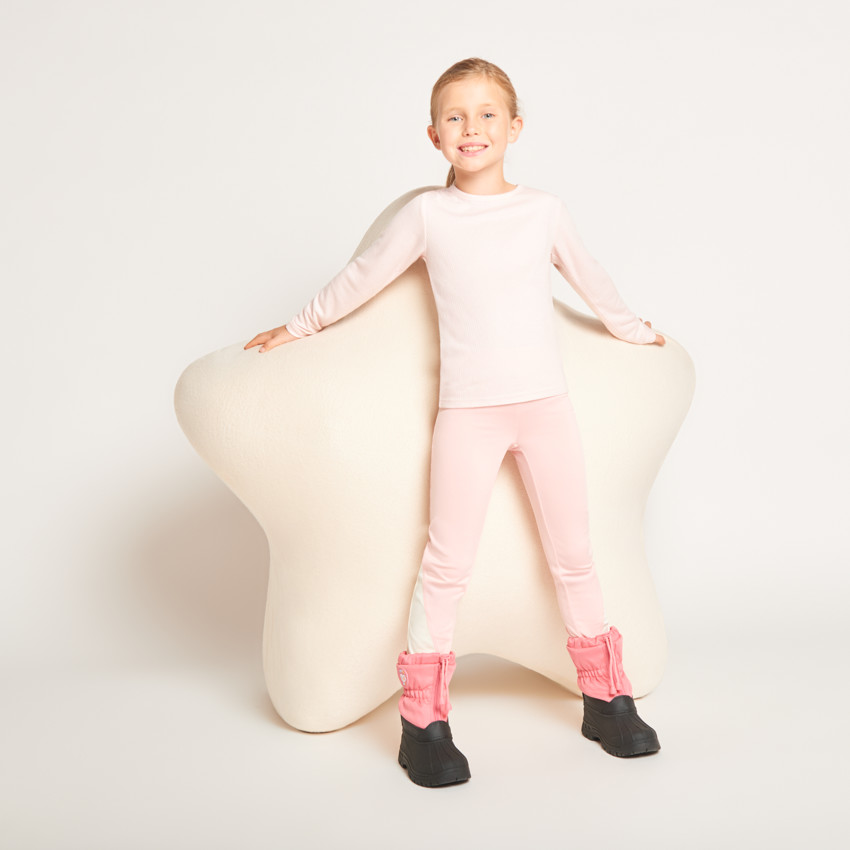 Conjunto de 2 bodies de manga larga térmicos para niña. 