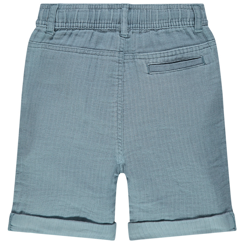 Pantalon corto en maille fantasia y bolsillos italianos 