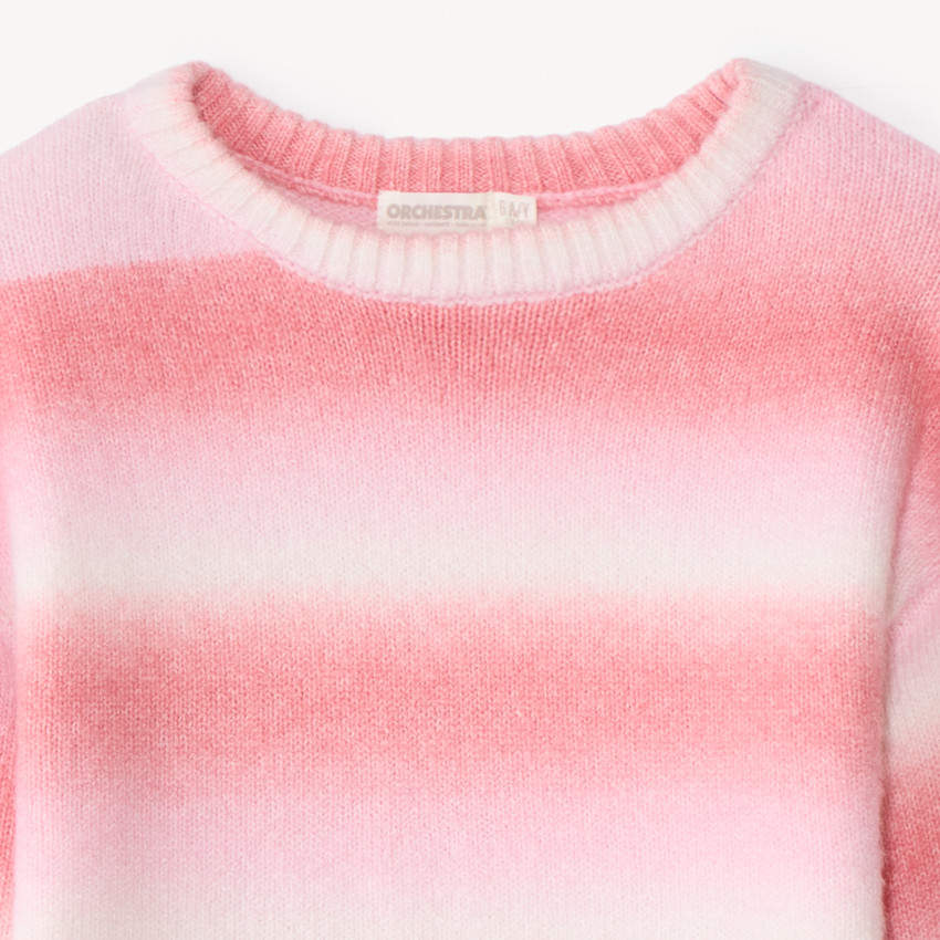 Jersey de punto con efecto degradado niña 