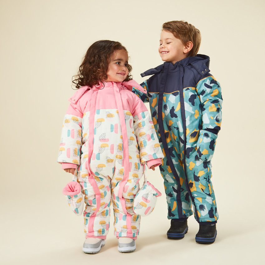Buzo de esquí estampado arty y forrado para niña bebé  Additional Buzo de esquí estampado arty y forrado para niña bebé