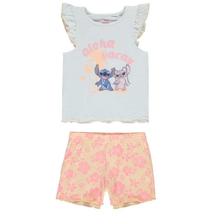 Set de pijama corto 2 piezas Stitch & Angel Disney para niña  Additional Set de pijama corto 2 piezas Stitch & Angel Disney para niña