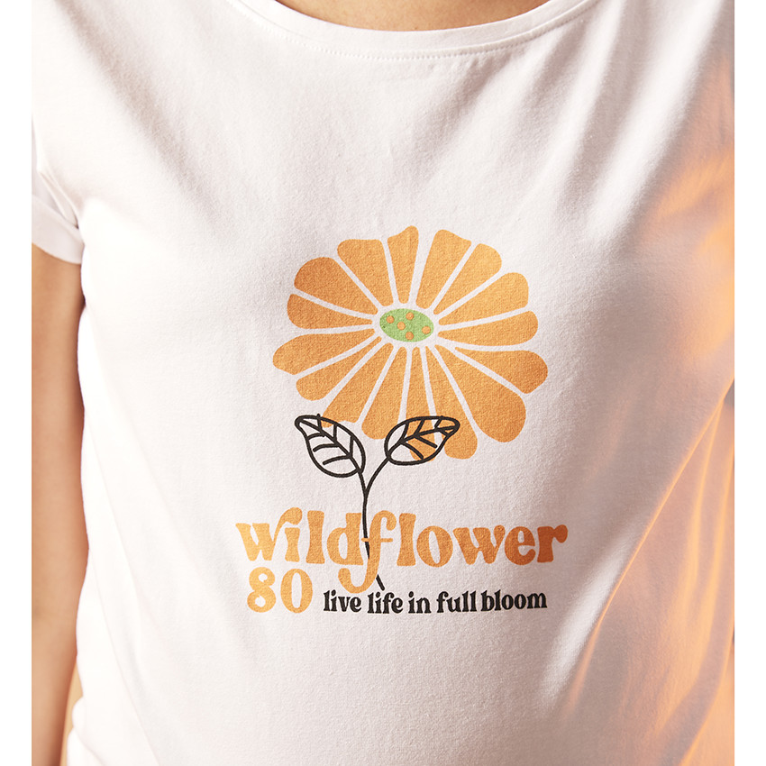 Camiseta manga corta flor - "Capsule 60' " 