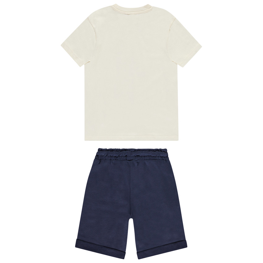 Conjunto camiseta Stitch Disney y bermudas para niño 