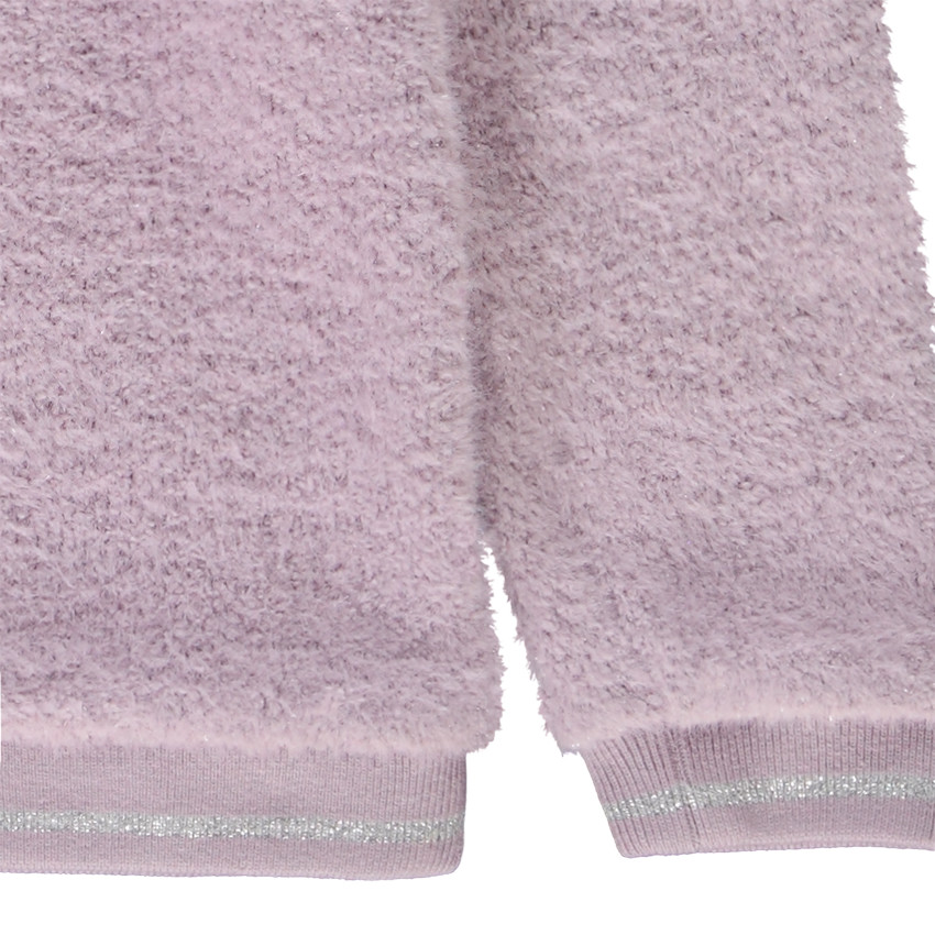Sudadera de punto efecto piel de pelo para niña  Additional Sudadera de punto efecto piel de pelo para niña