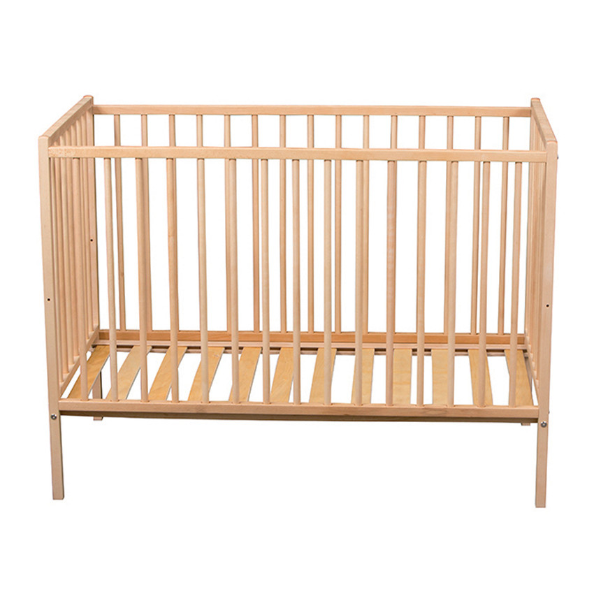Cuna con barrotes Pocket 2.0 60 x 120 cm - Natural barnizado 