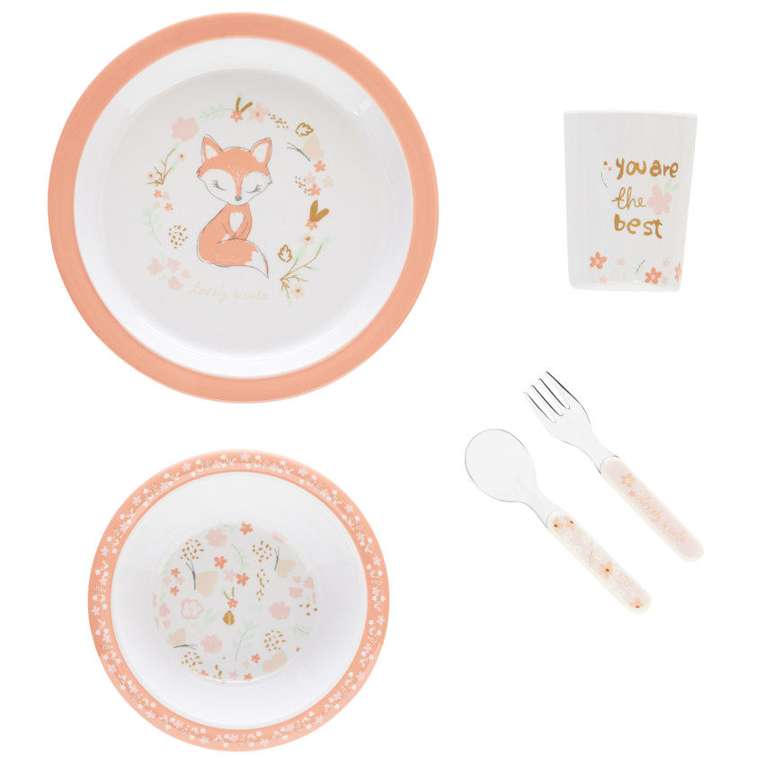 Coffret de comida 5 piezas en melamina - Woodland wonder 