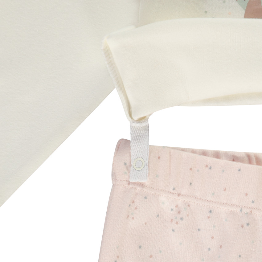 Pijama de 2 piezas en interlock Sleepy Baby para bebé niña 