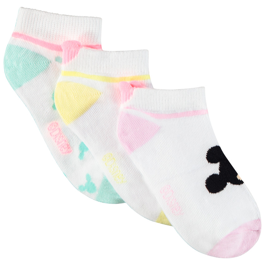 Pack de 3 pares de calcetines cortos Minnie Disney para niña  Additional Pack de 3 pares de calcetines cortos Minnie Disney para niña
