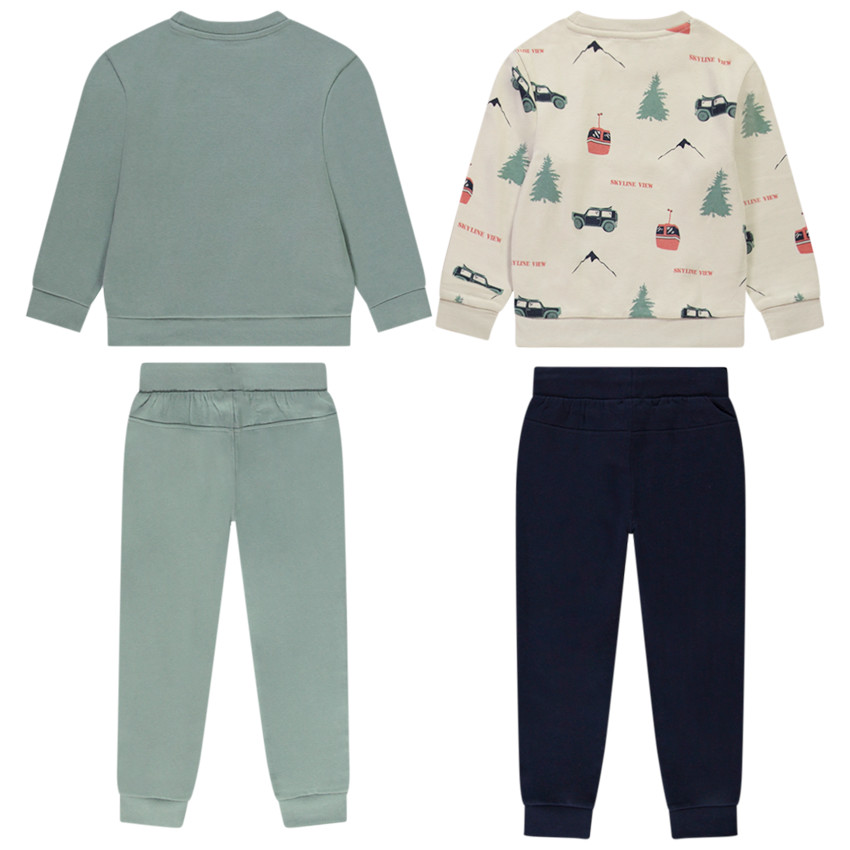 Lot de 2 ensembles de jogging en molleton pour garçon  Additional Lot de 2 ensembles de jogging en molleton pour garçon