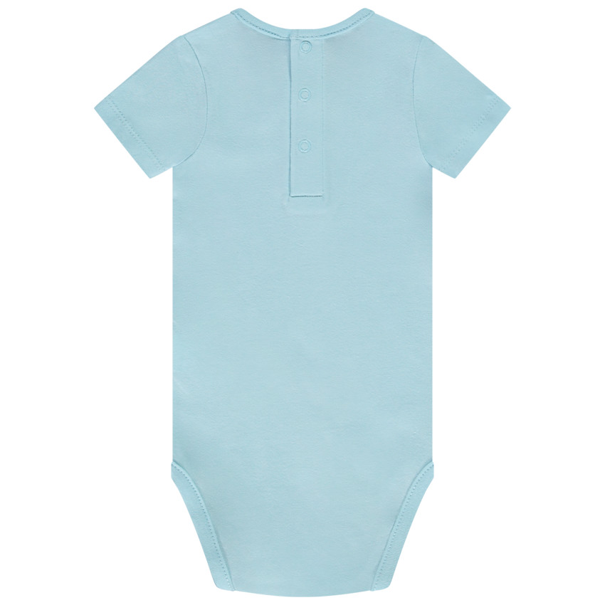 Pack de 3 bodies manga corta lisos para bebé niño 