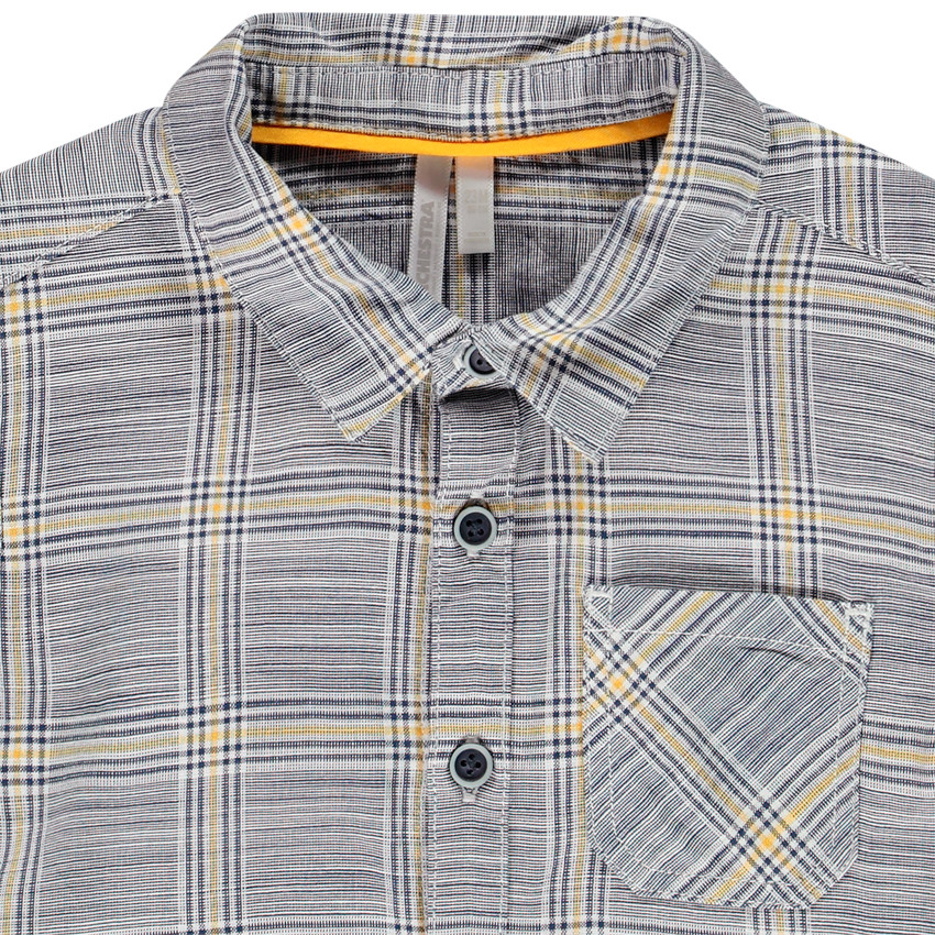 Camisa manga corta de cuadros 