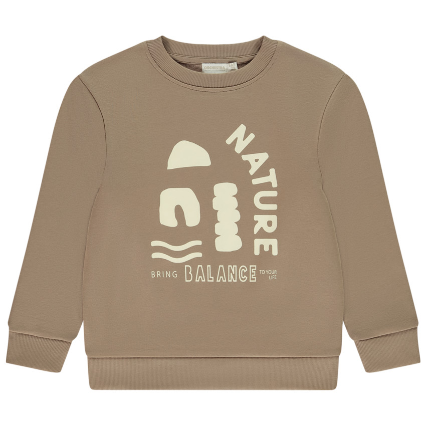 Sudadera de felpa con estampado fantasía niño 