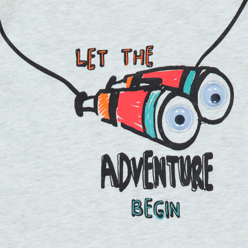 Camiseta manga corta print prismáticos 