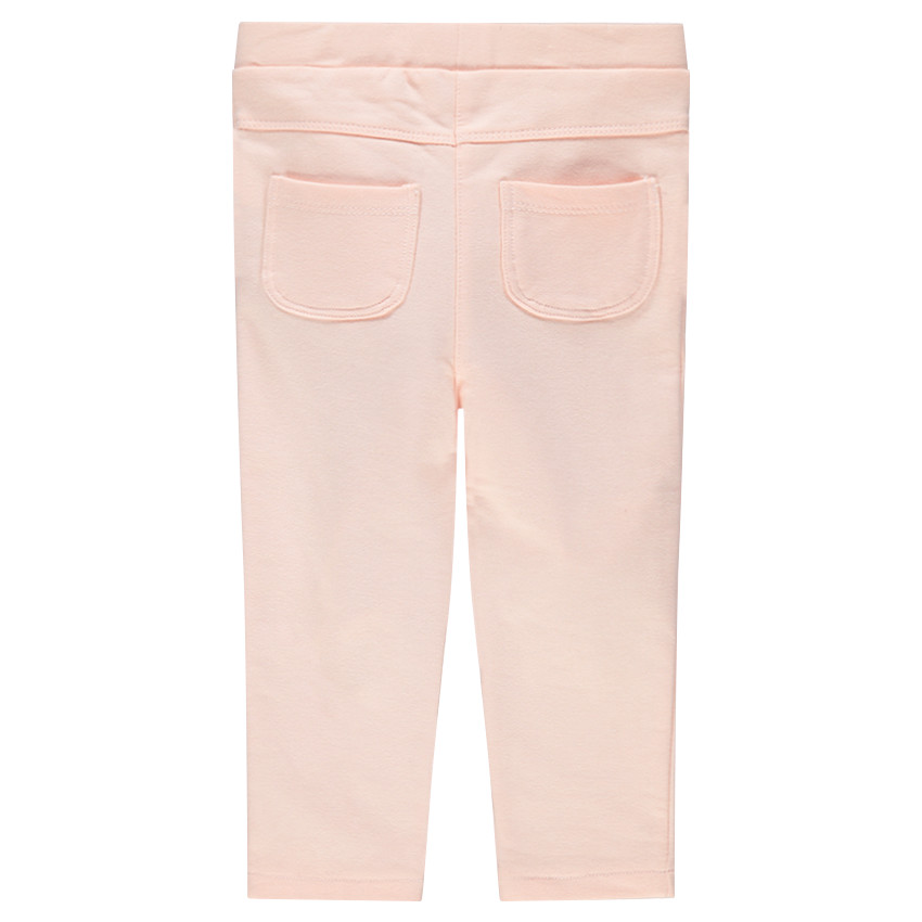 Jeggings de felpa con conejos bordados 