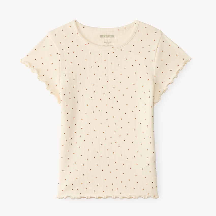 Camiseta de niña de manga corta con estampado original 