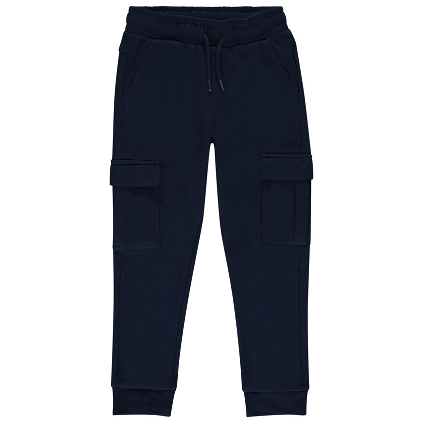 Pantalón jogging de felpa estilo cargo para niño 