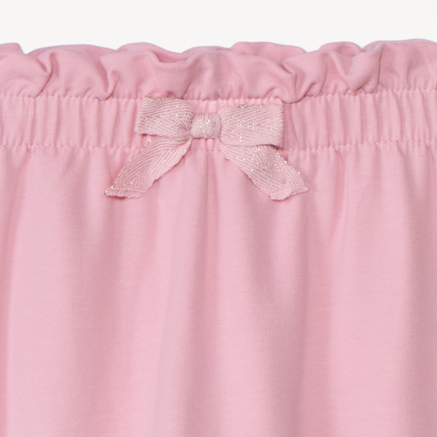 Jogging de felpa con cintura volante para bebé niña 