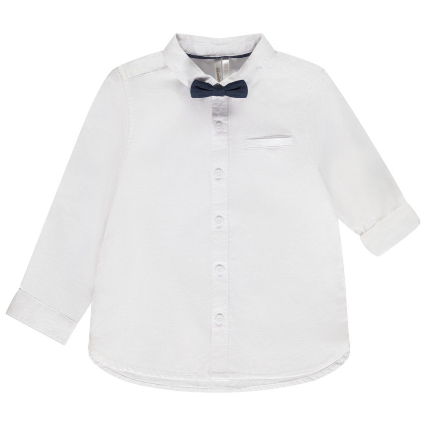 Camisa de ceremonia con pajarita para bebé niño 