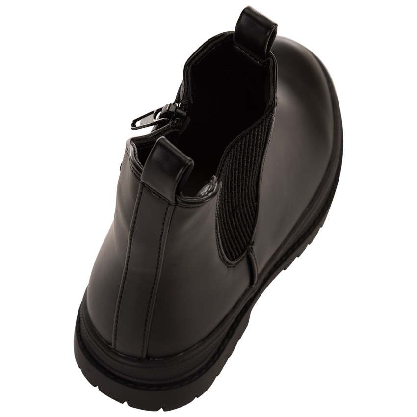 Botines con cremallera y suela chunky para niña 