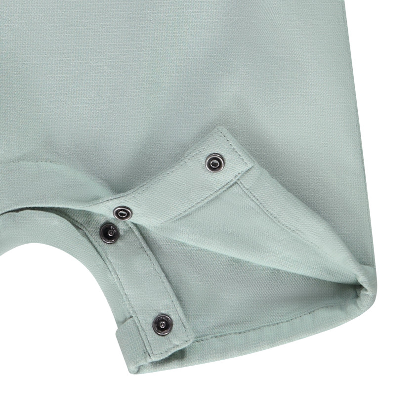 Ensemble 2 pièces avec salopette courte pour bébé garçon 