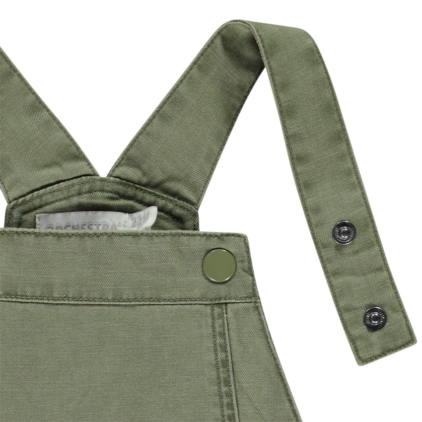 Salopette corta lisa para bebé niño 