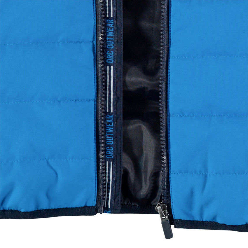 Anorak sin mangas acolchado con bolsillos con cremallera 