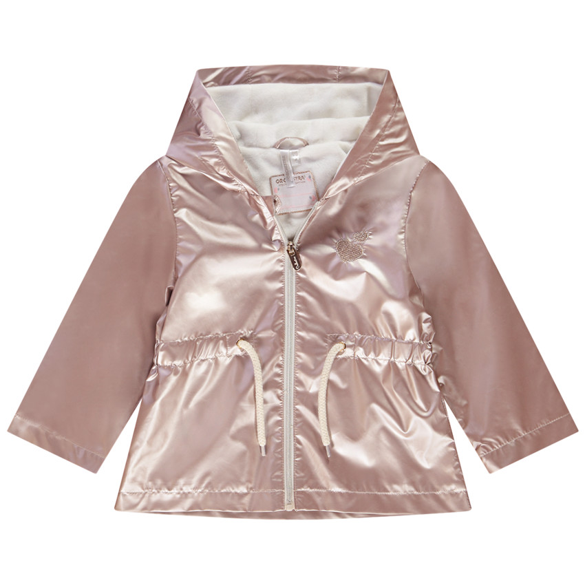 Coupe vent en toile effet m tallis avec doublure en velours pour
