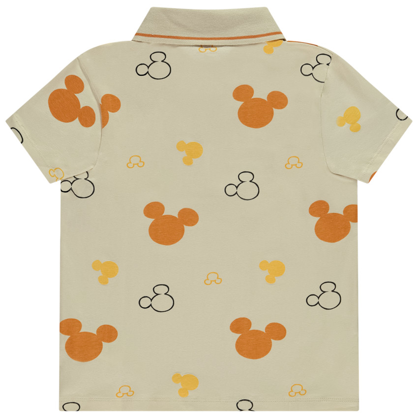 Polo manga corta estampado Mickey Disney para niño 
