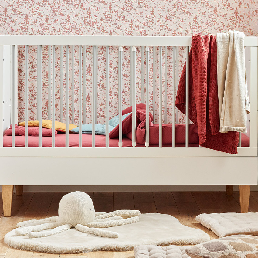 Juego de cama  edredón y almohada Pure burdeos 