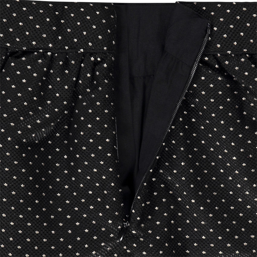 Falda de jacquard con estampado de estrellas lurex para niña 