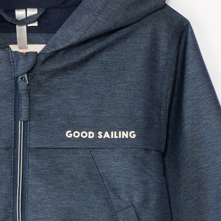 Chaqueta cortavientos con capucha para niño 