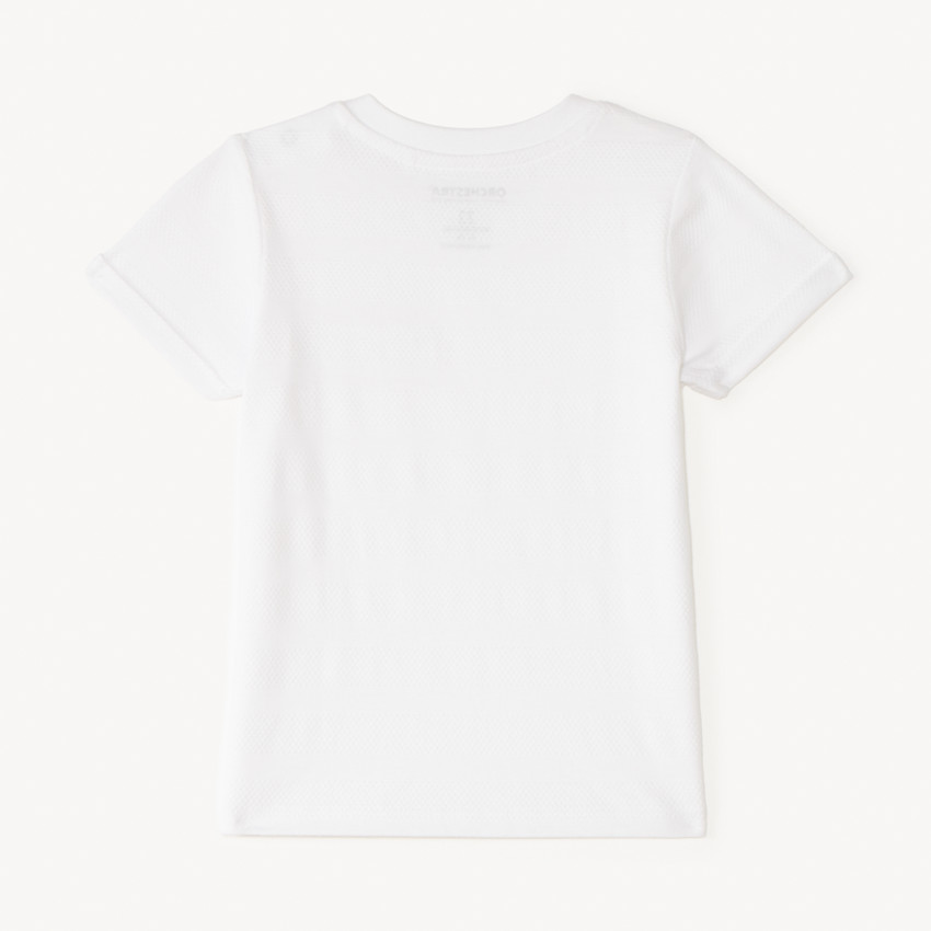 Camiseta manga corta lisa efecto texturizado para bebé niño 