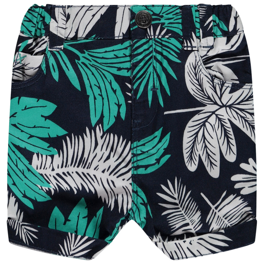 Bermuda imprimé feuillage pour bébé garçon 