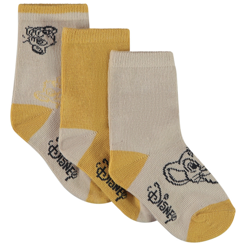 Pack de 3 pares de calcetines Simba Disney para bebé niño 