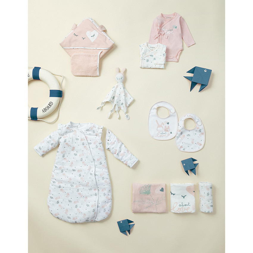 Pack de 2 bodies manga larga con mensaje y estampados florales  