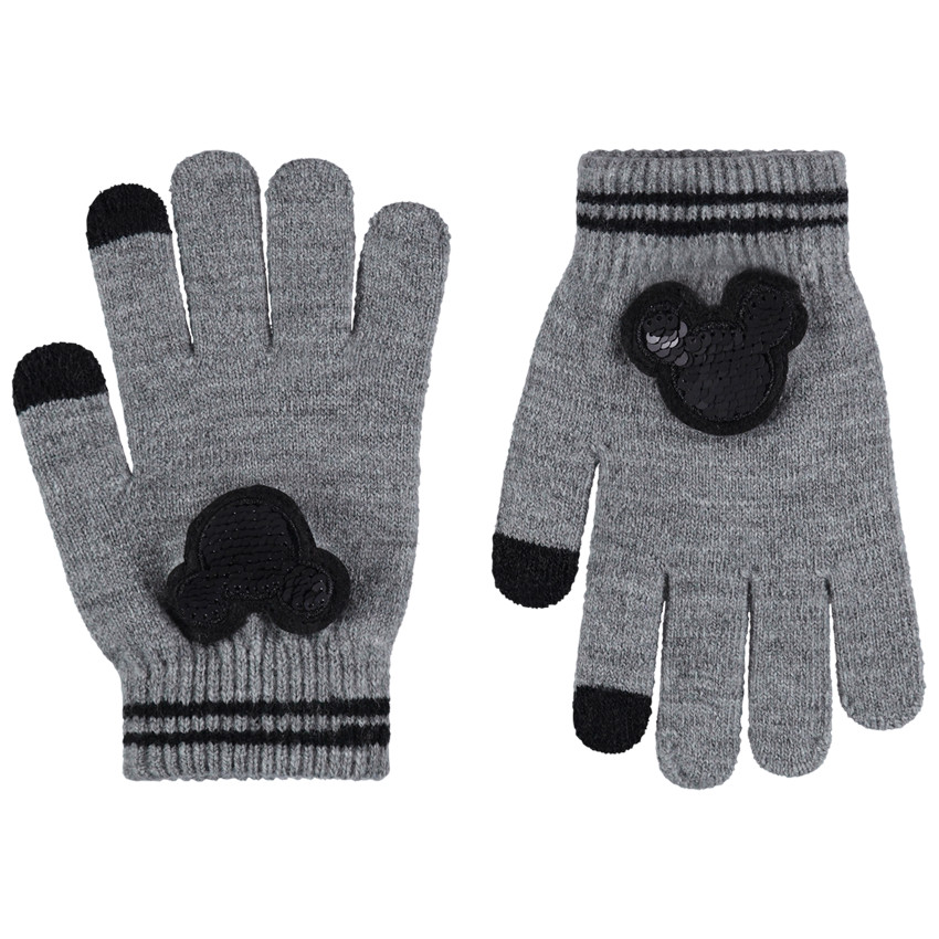 Guantes de punto con Mickey de lentejuelas Disney 