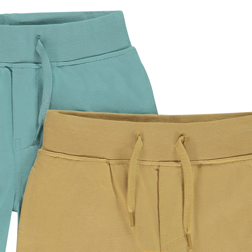 Pack de 2 bermudas lisas para niño 