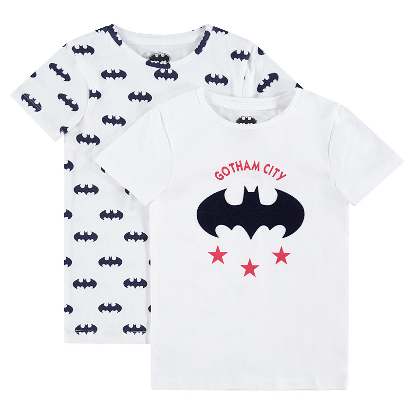 Juego de 2 camisetas interiores con logo de Batman  