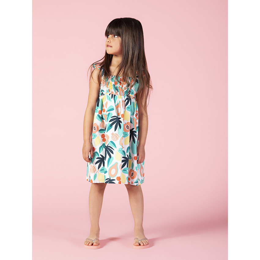 Vestido tirantes con volantes y estampado frutas  Additional Vestido tirantes con volantes y estampado frutas
