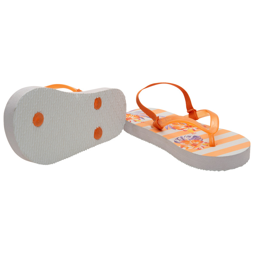 Chanclas con tira transparente y flores para niña  Additional Chanclas con tira transparente y flores para niña
