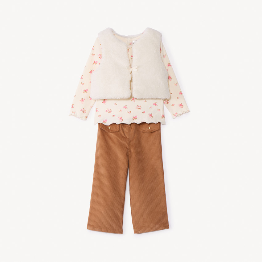 Conjunto largo de 3 piezas para niña 